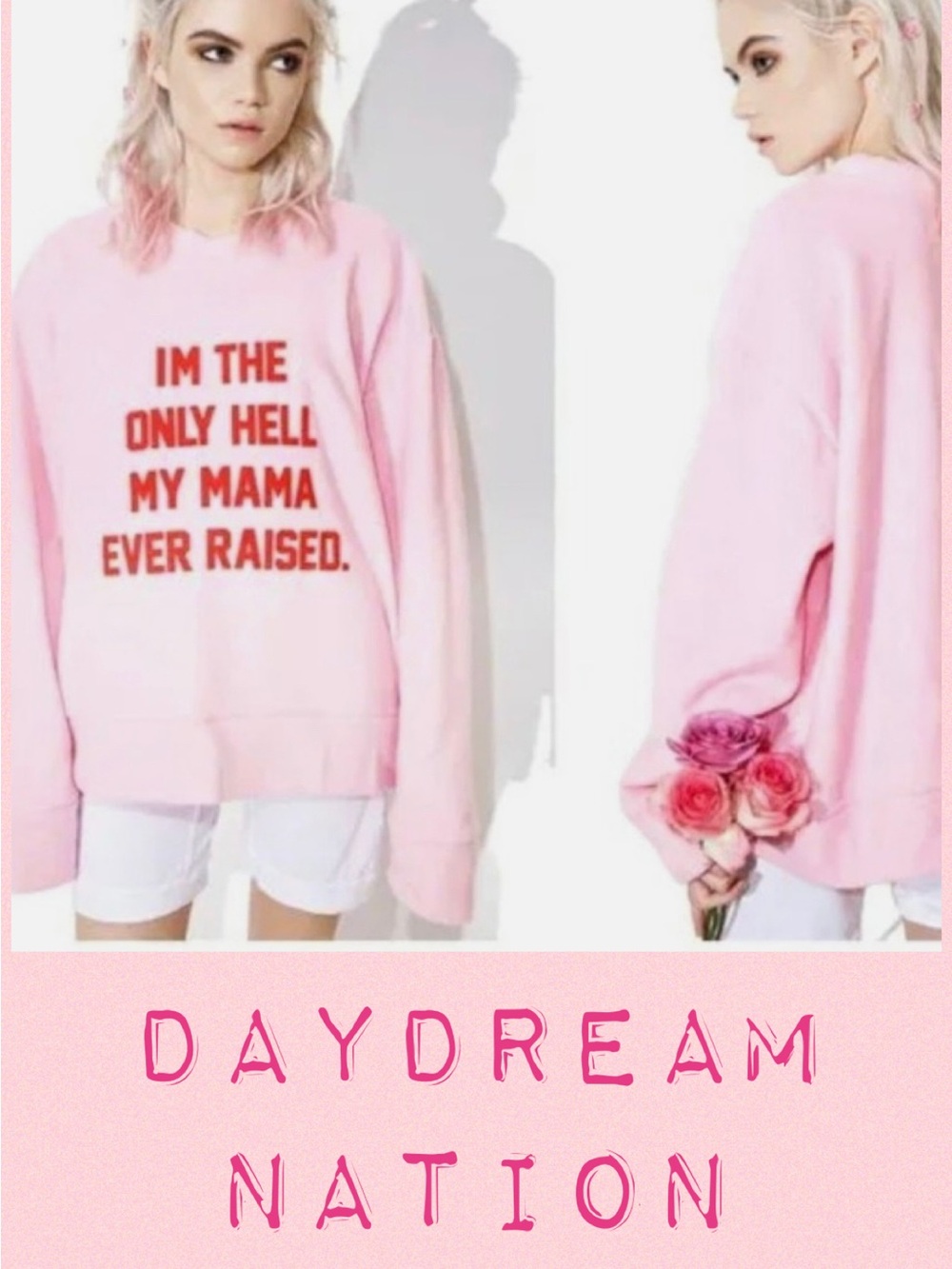 ☀️NWT Daydream Nation Fuzzy Fleece Pink Pullover. XS